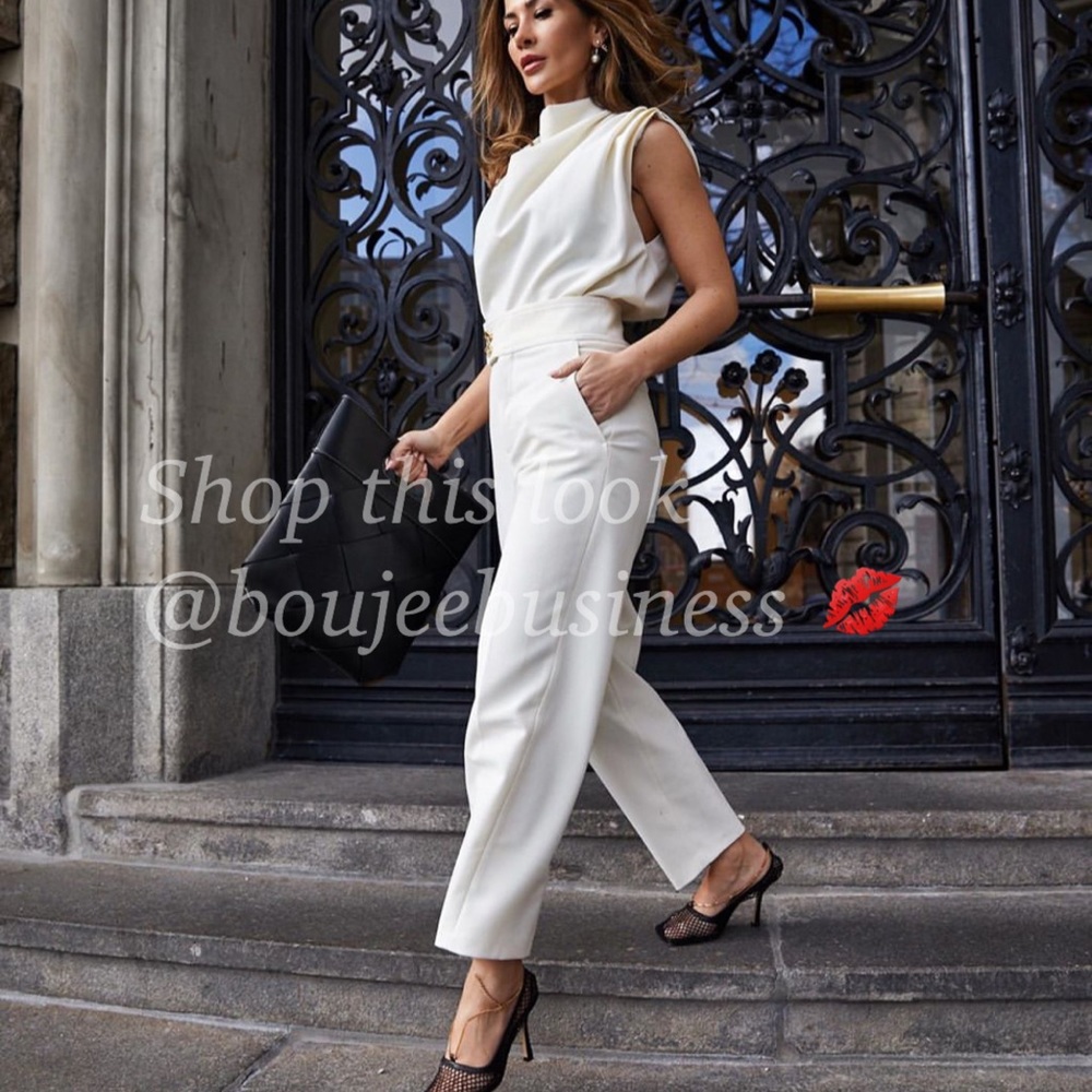 ZARA Waist Detail Pants - Picture 3 of 7